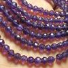 14 Inches - AAA - Gorgeous High Quality Natural Amethyst - Nice Purple Colour Super Sparkle - Micro Faceted Round BALL Beads Huge size 4 mm Approx